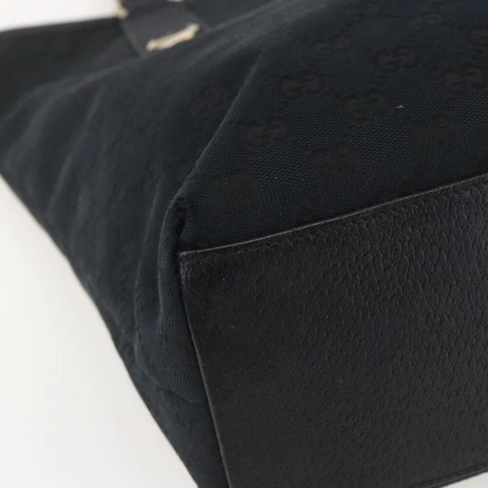 GUCCI GG Canvas Tote Bag Black Gold - Picture 5 of 16